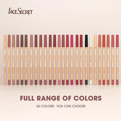 Face Secret Artist Shape Sculpt Lip Liner Pencil Set, Weightless Precise Liner with Super Soft Blendable Texture Matte Soft Makeup art