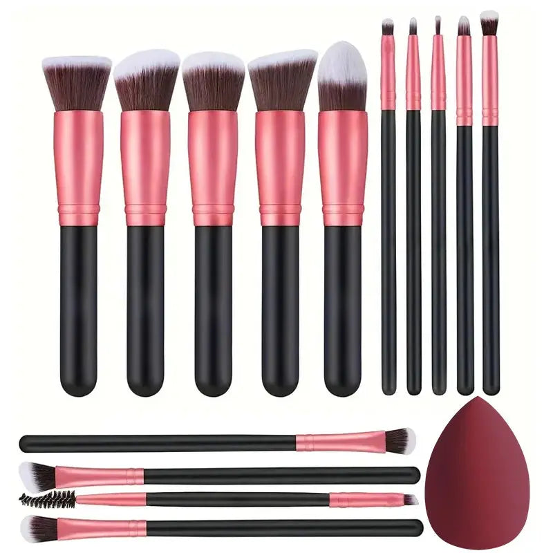 NEW 14PCS Makeup Brushes Set  Soft Fluffy Foundation Blush Powder Eyeshadow Blending Female Cosmetics Beauty Tool Christmas gift Makeup art