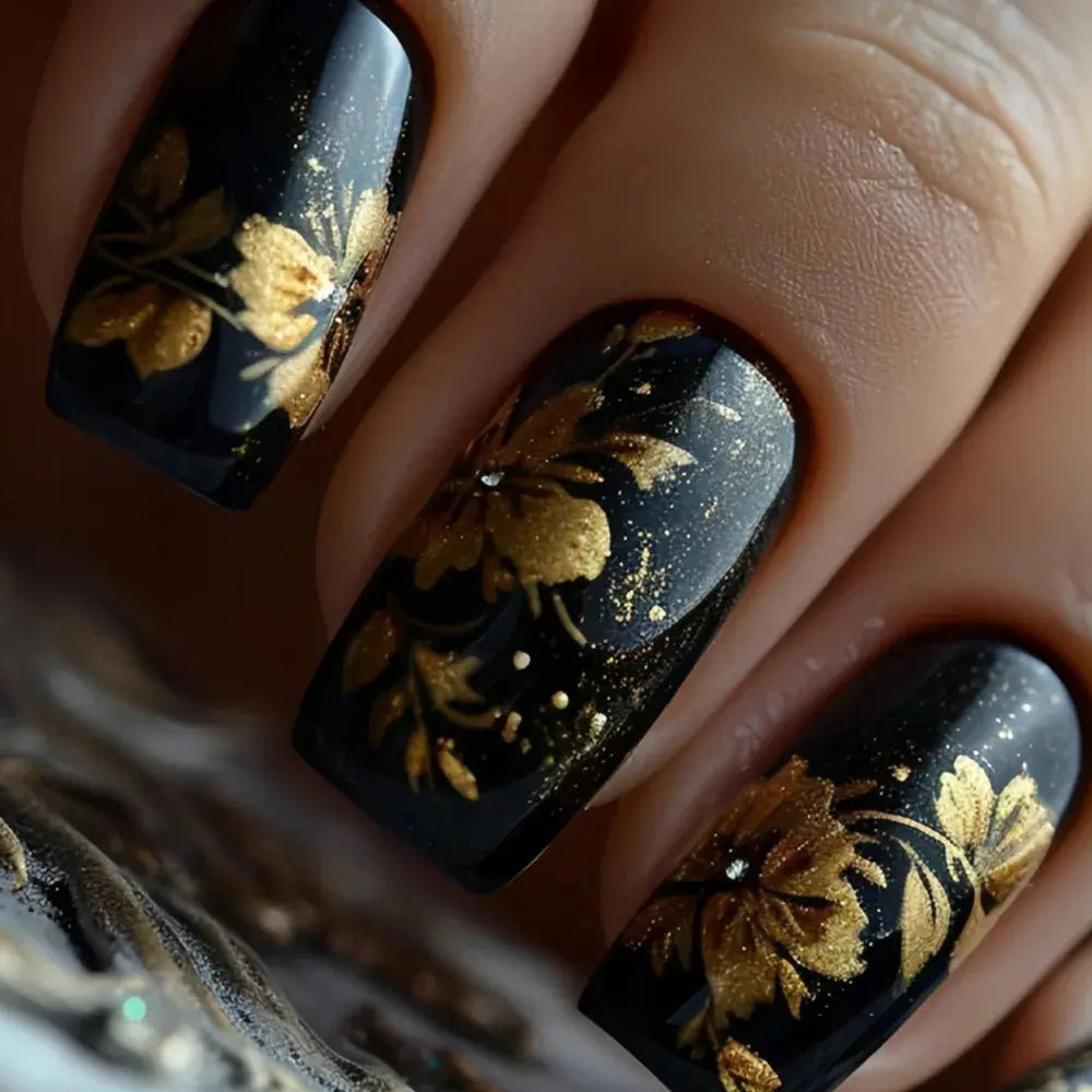 24Pcs French Fake Nails Wearable Burgundy Red Nails Simple Press on False Nails with Glue Short Square Full Cover Manicure Tip Makeup art