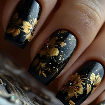 24Pcs French Fake Nails Wearable Burgundy Red Nails Simple Press on False Nails with Glue Short Square Full Cover Manicure Tip Makeup art