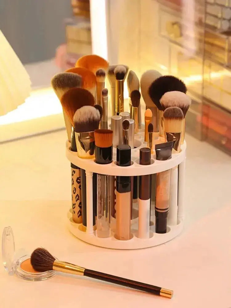 360° Rotating Makeup Brush & Accessory Organizer Makeup art