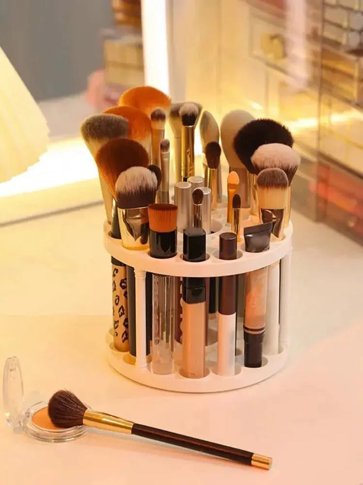 360° Rotating Makeup Brush & Accessory Organizer Makeup art