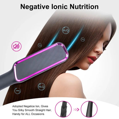 Electric Hot Comb Multifunctional Straight Hair Straightener Comb Negative Ion Anti-Scalding Styling Tool Straightening Brush Makeup art