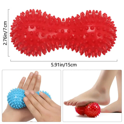 Peanut Ball Foot Massage Ball,Spiky Massage Ball for Trigger Point Therapy,Deep Point Massage,Plantar Fasciitis,Neck Pain Relief Makeup art