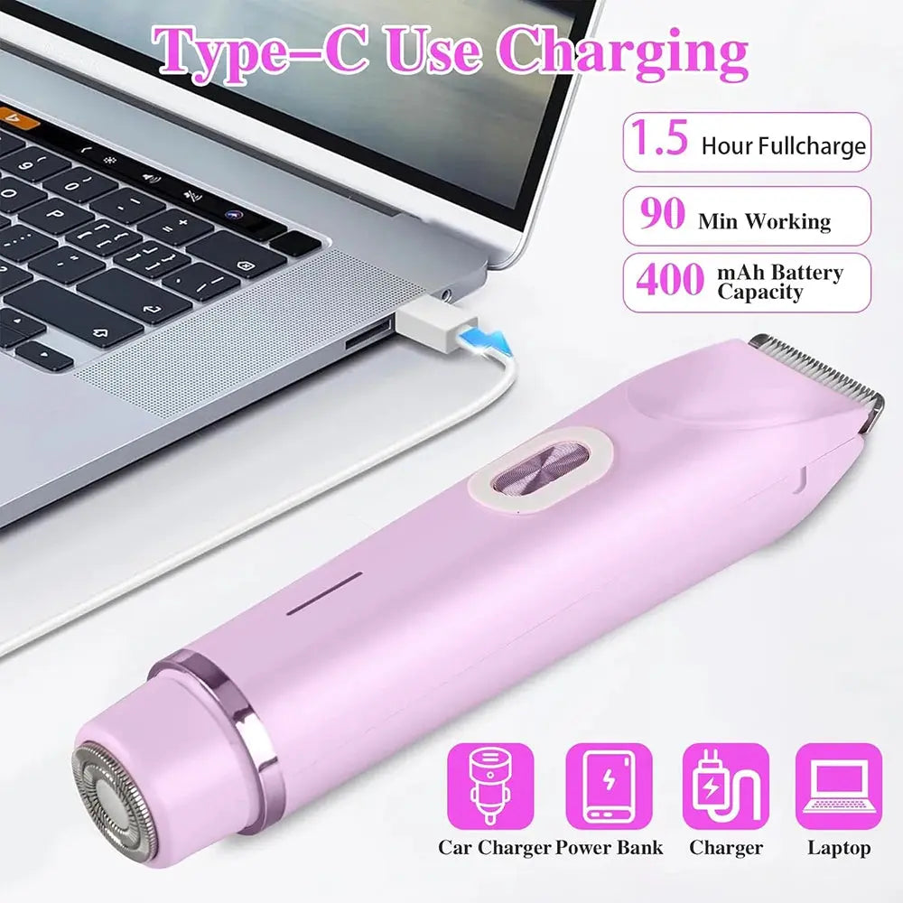 Electric Razor Woman Shaver Painless Mustache Epilator Leg Bikini Body Hair Trimmer for Women Facial Epilator Hair Remover Makeup art