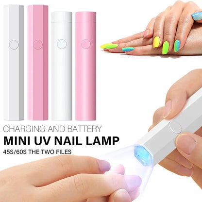CNHIDS Portable Salon Quick Dry USB Nail Dryer Machine Home Phototherapy Tools Professional UV LED Nail Lamp Mini Flashlight Pen Makeup art