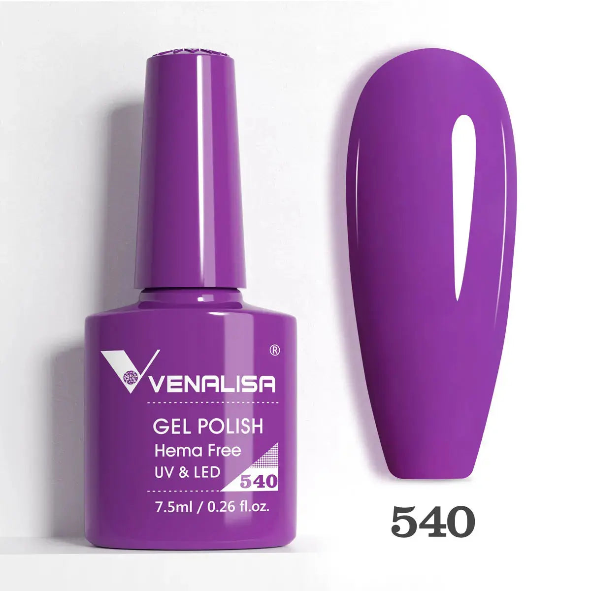 VENALISA 7.5ml Nail Gel Polish VIP5 HEMA Free Semi Permanent Soak off UV LED Nail Gel Varnish Full Coverage Nail Gel Lacquer Makeup art