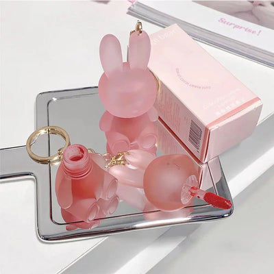 Gege Bear Rabbit Lip Glaze, Matte Velvet Lip Clay Long-lasting Color Non-drying Lipstick Makeup art