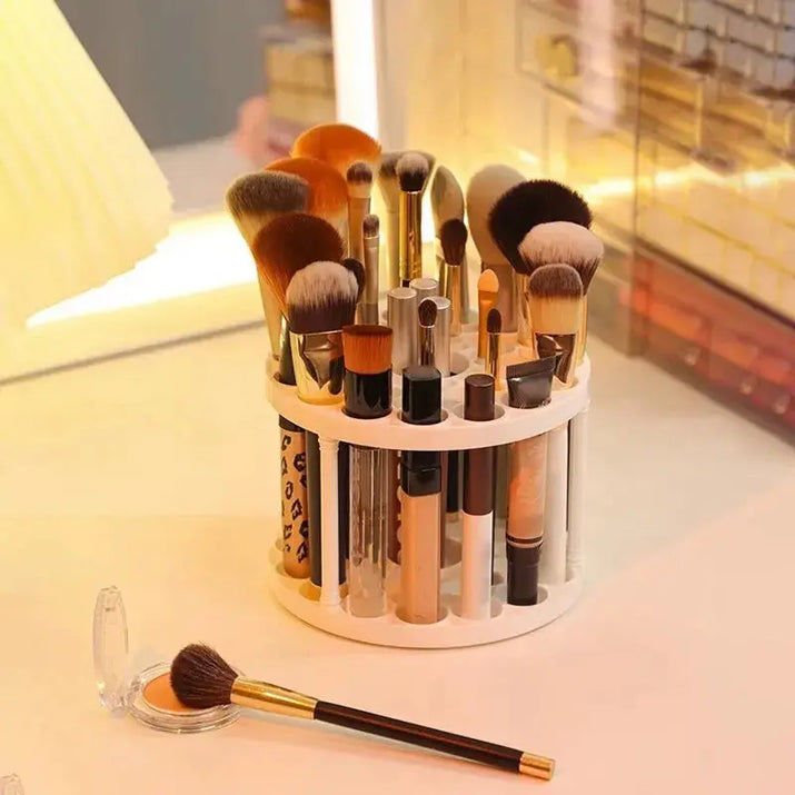 360° Rotating Makeup Brush & Accessory Organizer Makeup art