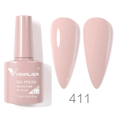 VENALISA 7.5ml Nail Gel Polish VIP5 HEMA Free Semi Permanent Soak off UV LED Nail Gel Varnish Full Coverage Nail Gel Lacquer Makeup art