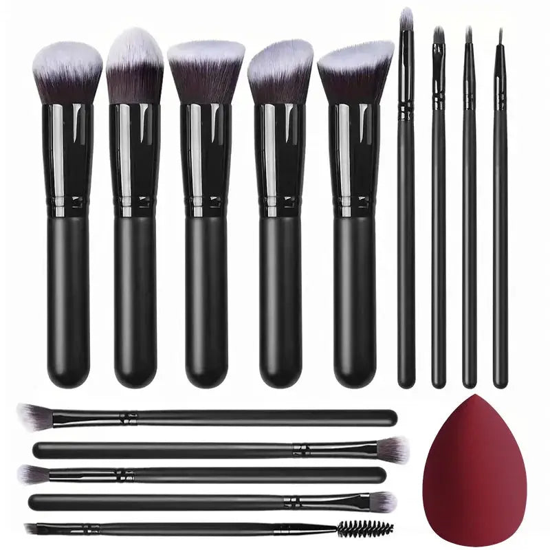 NEW 14PCS Makeup Brushes Set  Soft Fluffy Foundation Blush Powder Eyeshadow Blending Female Cosmetics Beauty Tool Christmas gift Makeup art