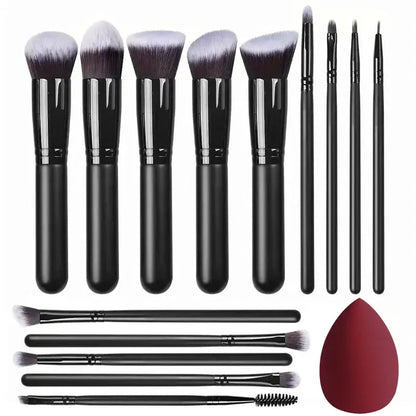 NEW 14PCS Makeup Brushes Set  Soft Fluffy Foundation Blush Powder Eyeshadow Blending Female Cosmetics Beauty Tool Christmas gift Makeup art