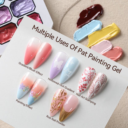 The Master Palette™ | 9-Color Solid Nail Art Gel Makeup art