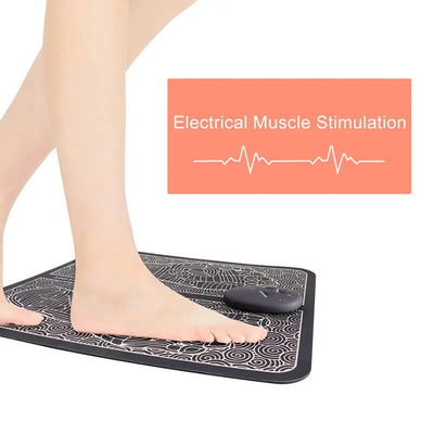 Electric Massage Sole Pad Relieve Sore Feet Leg Cramps Pulse Sole Massager EMS Foot Massager Pad Improve Blood Circulation Makeup art