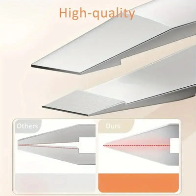 Ouriner Eyebrow Tweezers Set 4 Pcs Stainless Steel Eyebrow Forceps Professional Beauty Tool Set For Facial Hair Inward Growing Makeup art