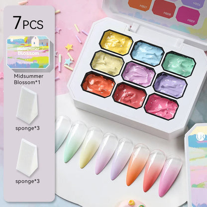 The Master Palette™ | 9-Color Solid Nail Art Gel Makeup art