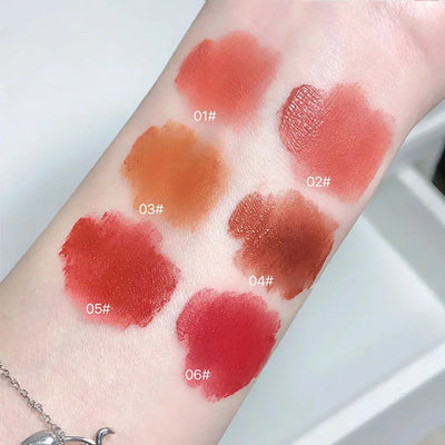 Gege Bear Rabbit Lip Glaze, Matte Velvet Lip Clay Long-lasting Color Non-drying Lipstick Makeup art