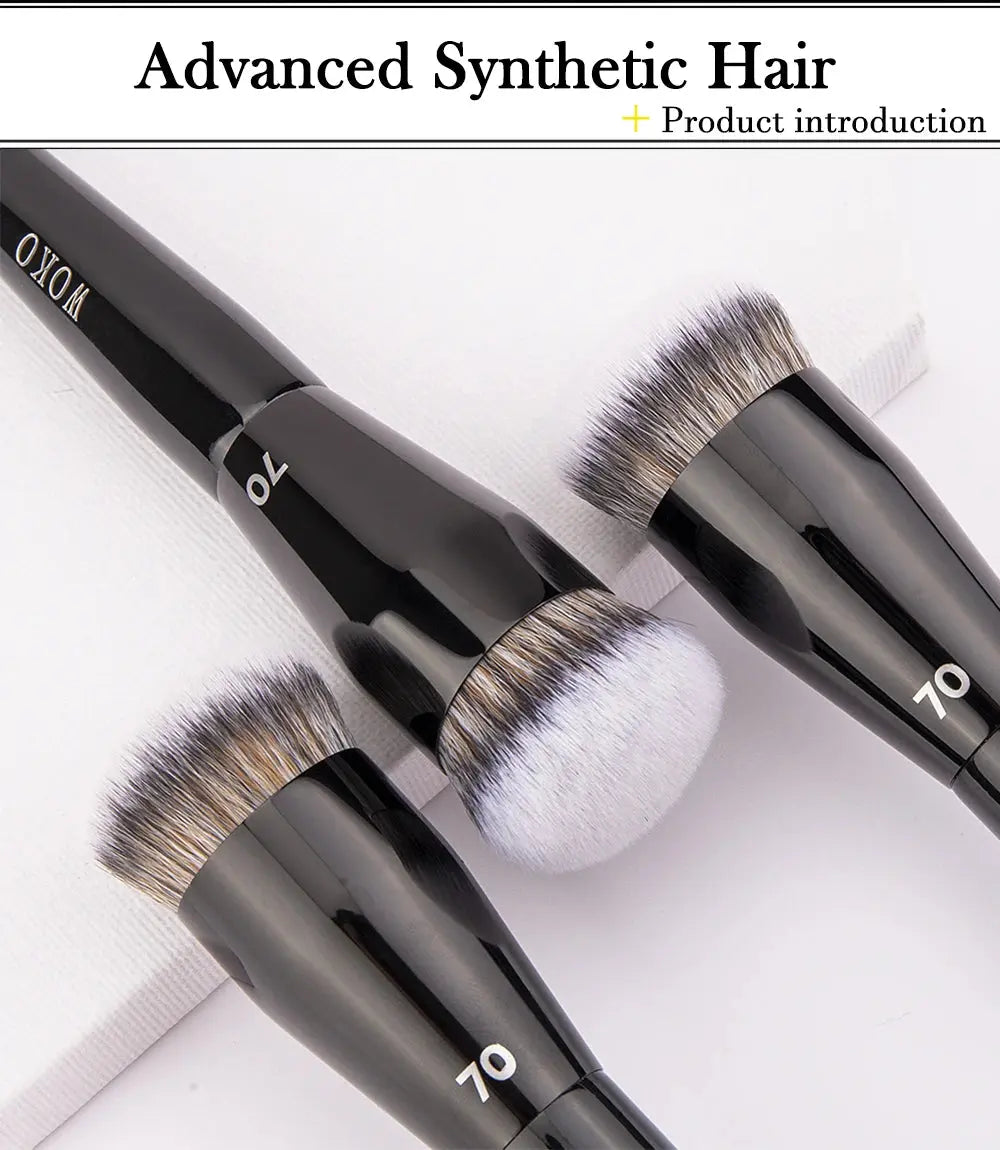 Flat Top Foundation Makeup Brushes Flat Angled Synthetic Hair Face Contour Foundation Liquid Cream Bronzer Buffing Makeup Tool Makeup art