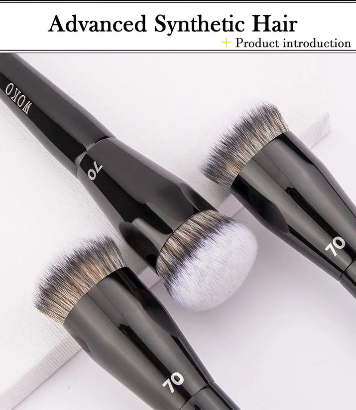 Flat Top Foundation Makeup Brushes Flat Angled Synthetic Hair Face Contour Foundation Liquid Cream Bronzer Buffing Makeup Tool Makeup art