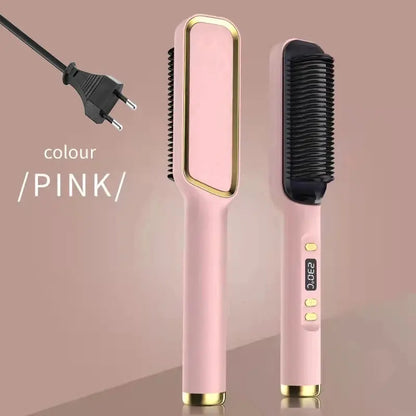 Electric Hot Comb Multifunctional Straight Hair Straightener Comb Negative Ion Anti-Scalding Styling Tool Straightening Brush Makeup art