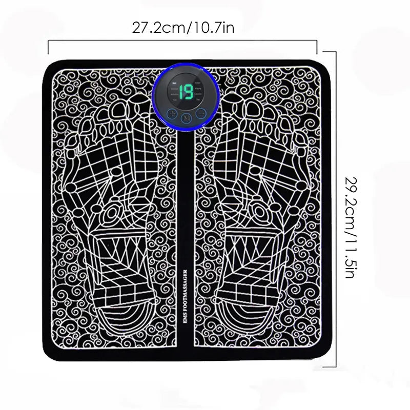 Electric Foot Massager Pad Muscle Massage Relaxation Trainer For Massage Fitness Outdoor Sport Home Family Relax Makeup art