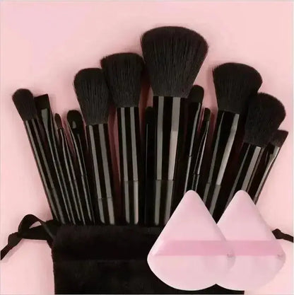 13pcs Premium Synthetic Nylon Bristle Makeup Brush Set - Soft, Gentle, and Cruelty-Free for Flawless Foundation, Blush, Powder, Makeup art