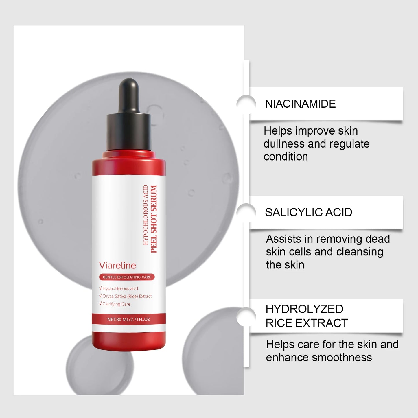 Rice Exfoliating Essence — Hydrating & Brightening Face Serum | 80ml