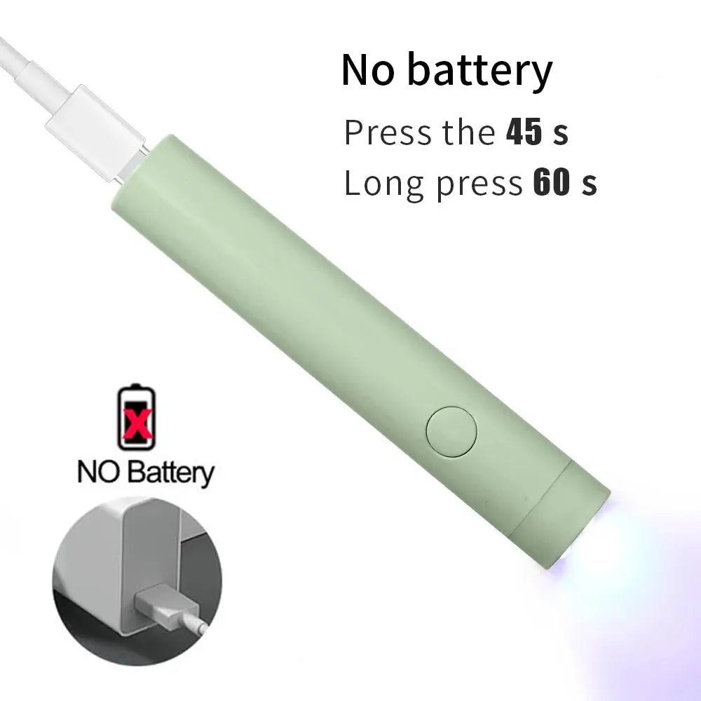 CNHIDS Portable Salon Quick Dry USB Nail Dryer Machine Home Phototherapy Tools Professional UV LED Nail Lamp Mini Flashlight Pen Makeup art