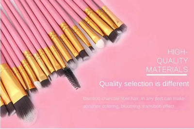 20pcs Eye brush Complete eyeshadow Brush Beauty Tool Explosive neutral logo Free Eyeliner brush Makeup art