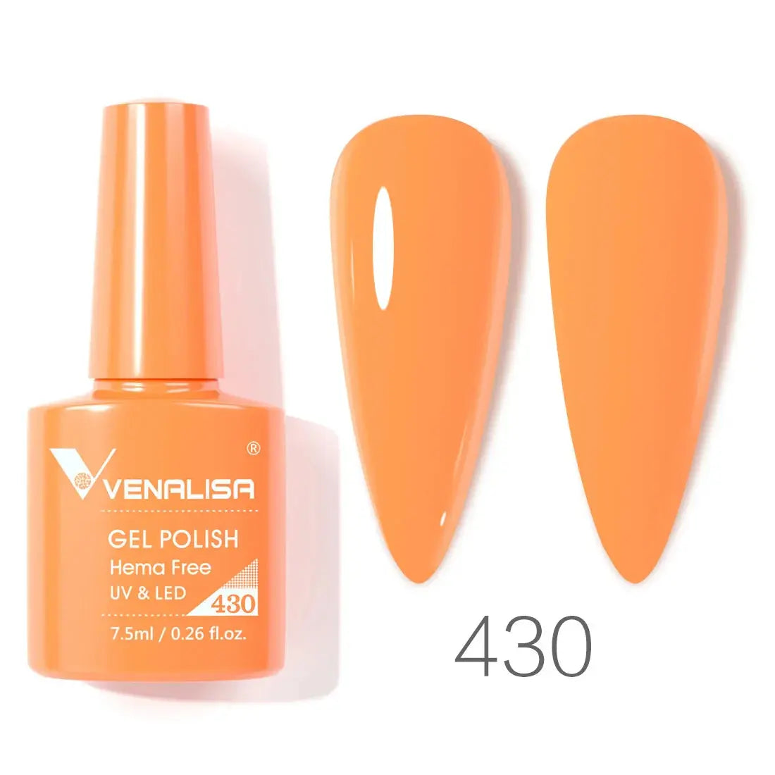 VENALISA 7.5ml Nail Gel Polish VIP5 HEMA Free Semi Permanent Soak off UV LED Nail Gel Varnish Full Coverage Nail Gel Lacquer Makeup art
