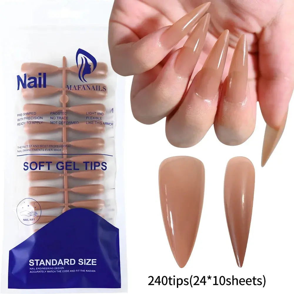 100Pcs Light Pink Press on Nails Short Medium Square Wearable Fake Nails Tips 10 sizes Full Cover False Nails Finger Decoration Makeup art