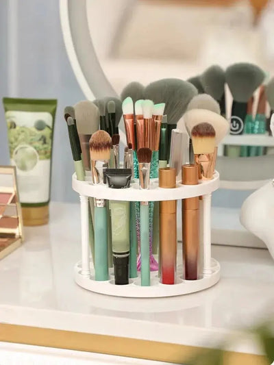 360° Rotating Makeup Brush & Accessory Organizer Makeup art