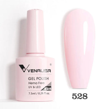 VENALISA 7.5ml Nail Gel Polish VIP5 HEMA Free Semi Permanent Soak off UV LED Nail Gel Varnish Full Coverage Nail Gel Lacquer Makeup art