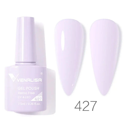 VENALISA 7.5ml Nail Gel Polish VIP5 HEMA Free Semi Permanent Soak off UV LED Nail Gel Varnish Full Coverage Nail Gel Lacquer Makeup art