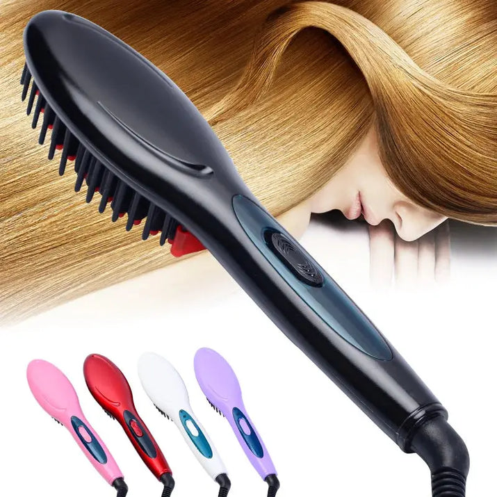 New Professional Electric Hair Straightener Comb Hair Brush Straightening Irons EU/ US/ UK/AU Plug Makeup art