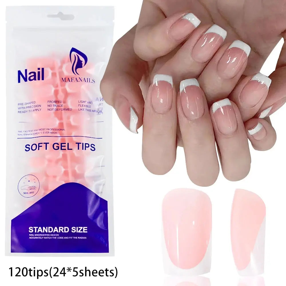 100Pcs Light Pink Press on Nails Short Medium Square Wearable Fake Nails Tips 10 sizes Full Cover False Nails Finger Decoration Makeup art