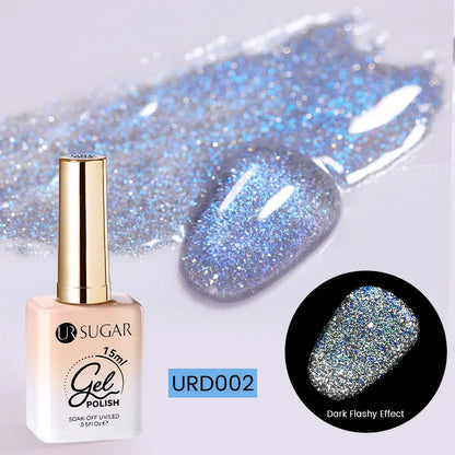 The Diamond Glow™ | Reflective Glitter Gel Polish Makeup art