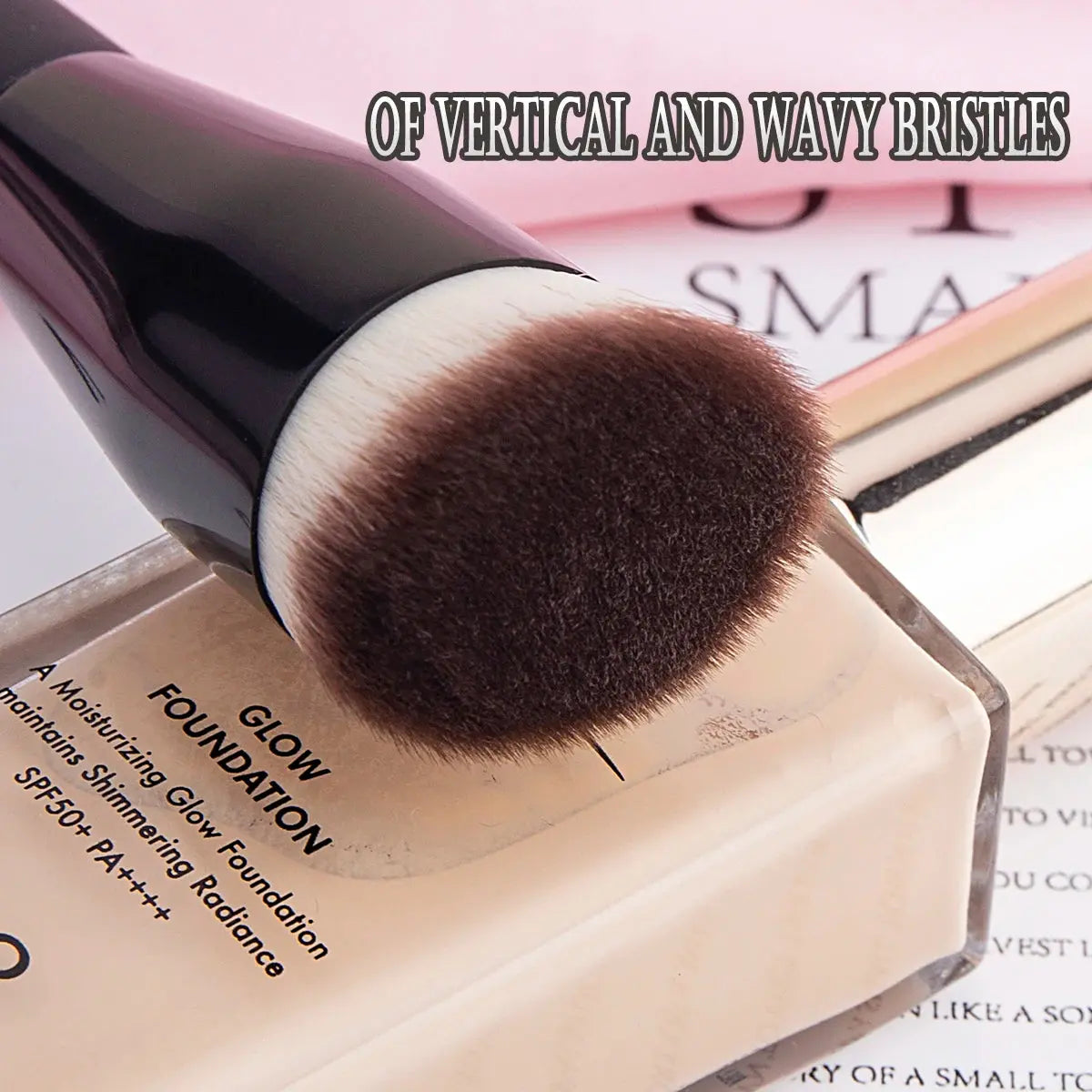Flat Top Foundation Makeup Brushes Flat Angled Synthetic Hair Face Contour Foundation Liquid Cream Bronzer Buffing Makeup Tool Makeup art
