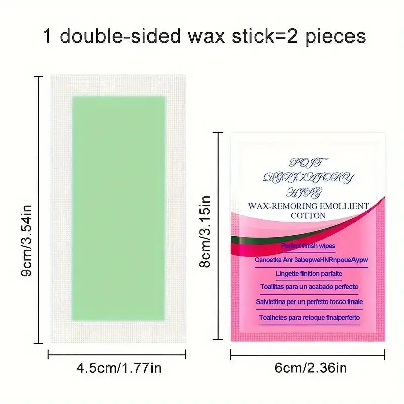10/20/30/50 Pcs Depilatory Wax Strips For Hair Removal Wax Paper Cold Wax Strips Paper For Face Neck Arm Leg Body Beauty Tools Makeup art