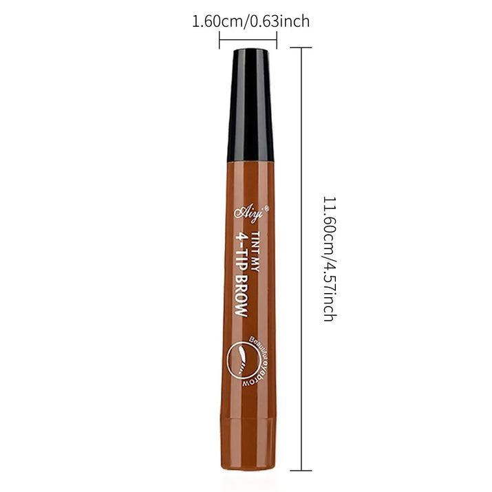 4 fork microblading eyebrow pencil waterproof eyebrow pencil natural long-lasting eyebrow makeup five colors Makeup art