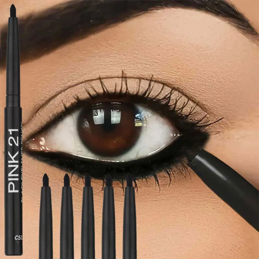 Set of 5 Waterproof Black Eyeliners – Long-Lasting & Easy Application.