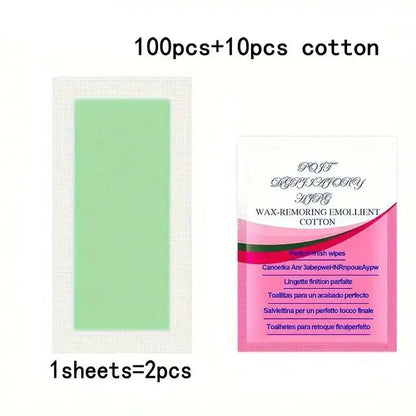 10/20/30/50 Pcs Depilatory Wax Strips For Hair Removal Wax Paper Cold Wax Strips Paper For Face Neck Arm Leg Body Beauty Tools Makeup art