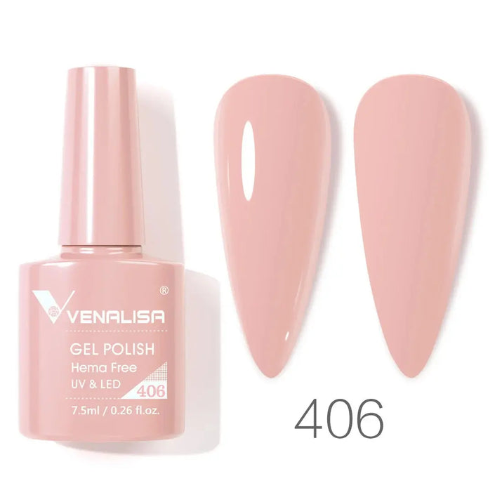 VENALISA 7.5ml Nail Gel Polish VIP5 HEMA Free Semi Permanent Soak off UV LED Nail Gel Varnish Full Coverage Nail Gel Lacquer Makeup art