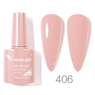 VENALISA 7.5ml Nail Gel Polish VIP5 HEMA Free Semi Permanent Soak off UV LED Nail Gel Varnish Full Coverage Nail Gel Lacquer Makeup art
