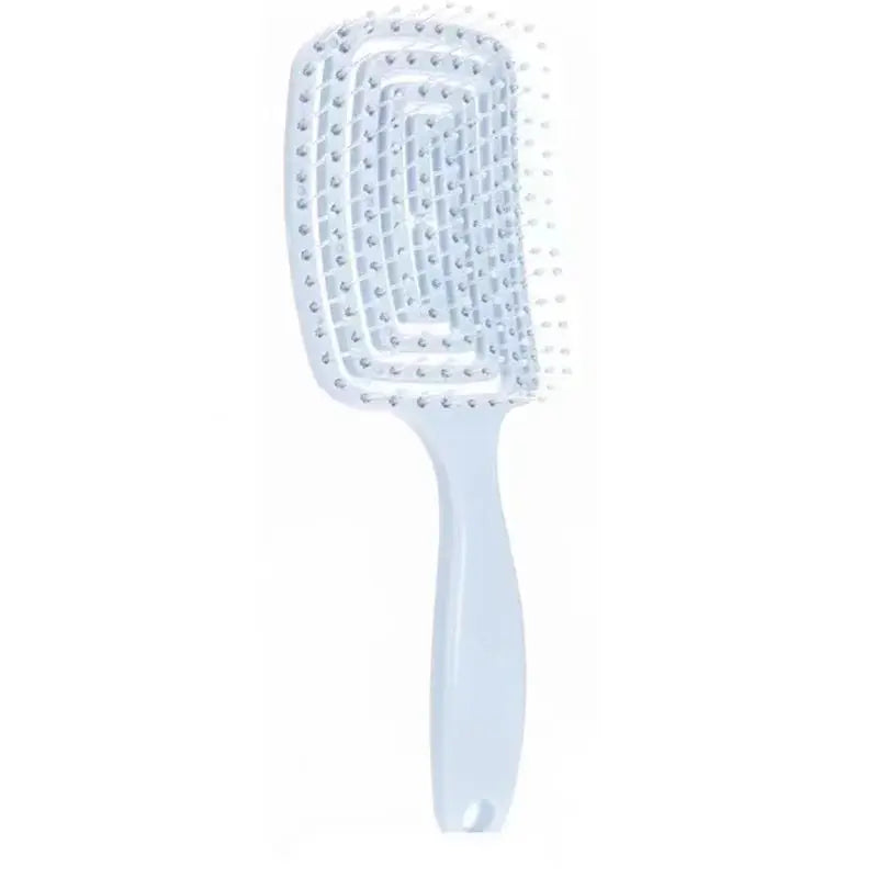 1Pcs Elastic Massage Comb Hollow Out Hair Brush Scalp Massage Combs Hair Styling Detangler Fast Blow Drying Detangling Tool Makeup art