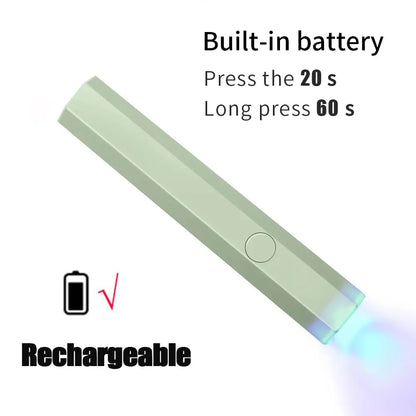 CNHIDS Portable Salon Quick Dry USB Nail Dryer Machine Home Phototherapy Tools Professional UV LED Nail Lamp Mini Flashlight Pen Makeup art