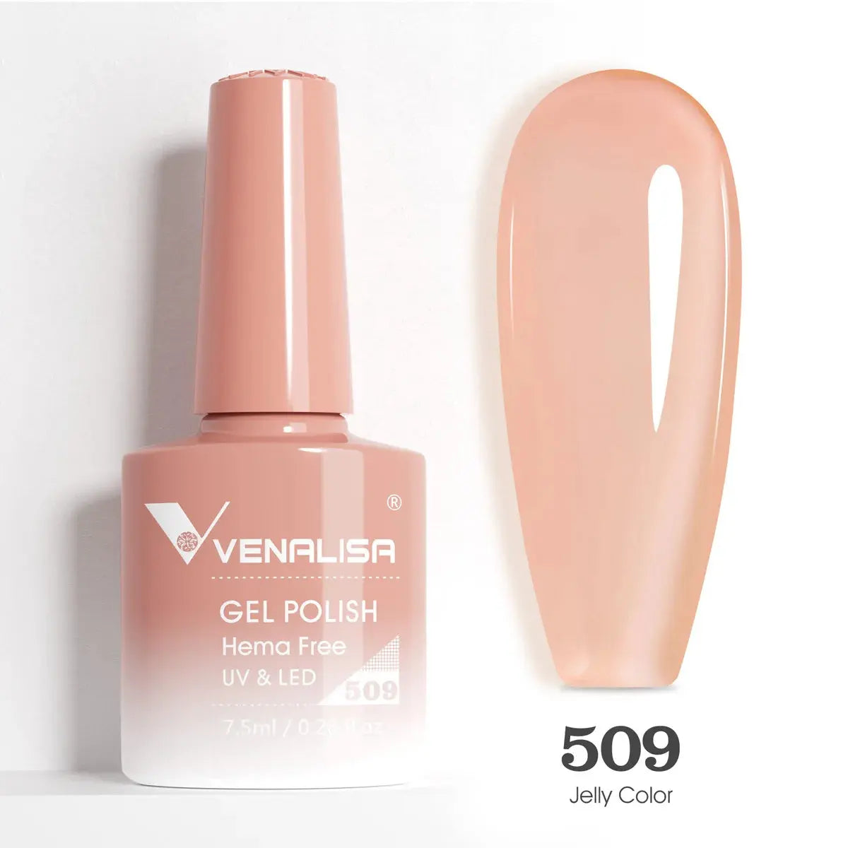 VENALISA 7.5ml Nail Gel Polish VIP5 HEMA Free Semi Permanent Soak off UV LED Nail Gel Varnish Full Coverage Nail Gel Lacquer Makeup art