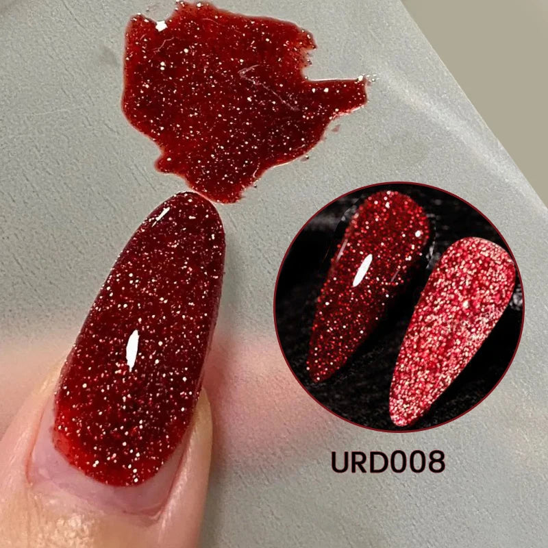 The Diamond Glow™ | Reflective Glitter Gel Polish Makeup art