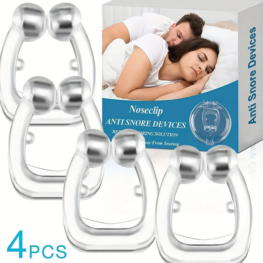 Silicone Magnetic Anti-Snore Nose Clip with Case