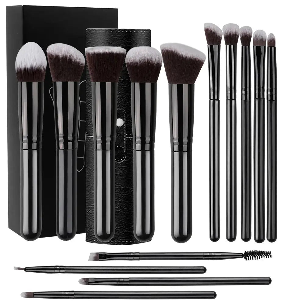 NEW 14PCS Makeup Brushes Set  Soft Fluffy Foundation Blush Powder Eyeshadow Blending Female Cosmetics Beauty Tool Christmas gift Makeup art